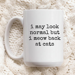 Sarkastischer Katzenbecher-Geschenk für Katzenmama Kaffeetasse