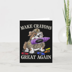 Sarkastischer Mach Crayons Großartig Offiziersfami Karte
