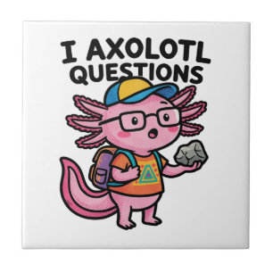 Sarkastischer Nerd Axolotl I Axolotl Fragen Meme Fliese