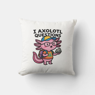 Sarkastischer Nerd Axolotl I Axolotl Fragen Meme Kissen