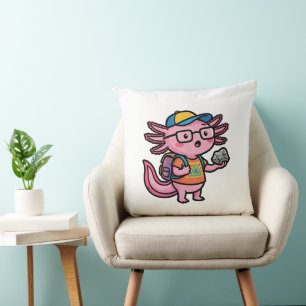 Sarkastischer Nerd Axolotl I Axolotl Fragen Meme Kissen