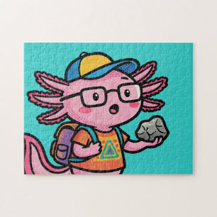 Sarkastischer Nerd Axolotl I Axolotl Fragen Meme Puzzle
