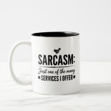Sarkastischer Schlürfer Becher