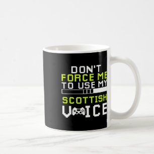 Sarkastischer schottischer Gamer Schottischer Sark Kaffeetasse