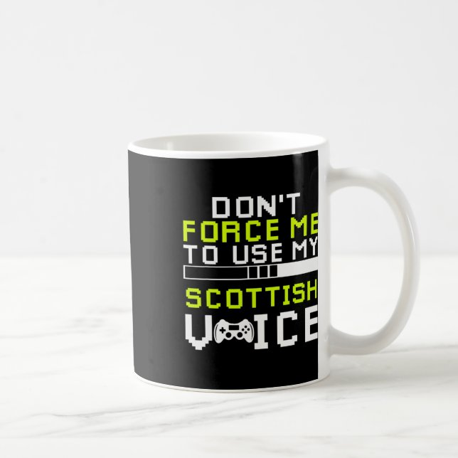 Sarkastischer schottischer Gamer Schottischer Sark Kaffeetasse (Rechts)