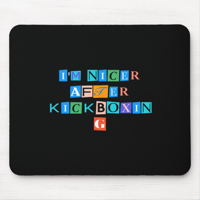 Sarkastischer Spruch Lustig Ich bin netter nach Ki Mousepad (Vorne)
