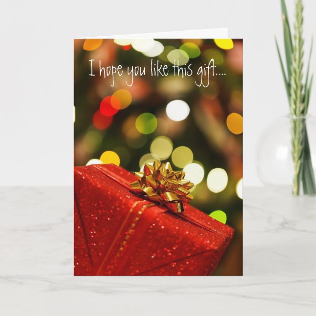 Sarkastischer Weihnachtsgruß für Mitarbeiter Feiertagskarte (Vorderseite)