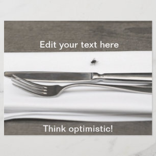 Sarkastisches Bild Denk optimistisch! Flyer