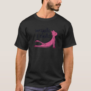 Sarkastisches & Elastisches Yoga-Katzengym-Kitchen T-Shirt