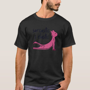 Sarkastisches & Elastisches Yoga-Katzengym-Kitchen T-Shirt