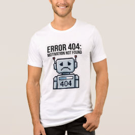 Sarkastisches Error 404 Robot-Shirt Tri-Blend Shirt