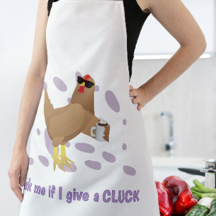 Sarkastisches Huhn – Frag mich, ob mir das Gackern Schürze