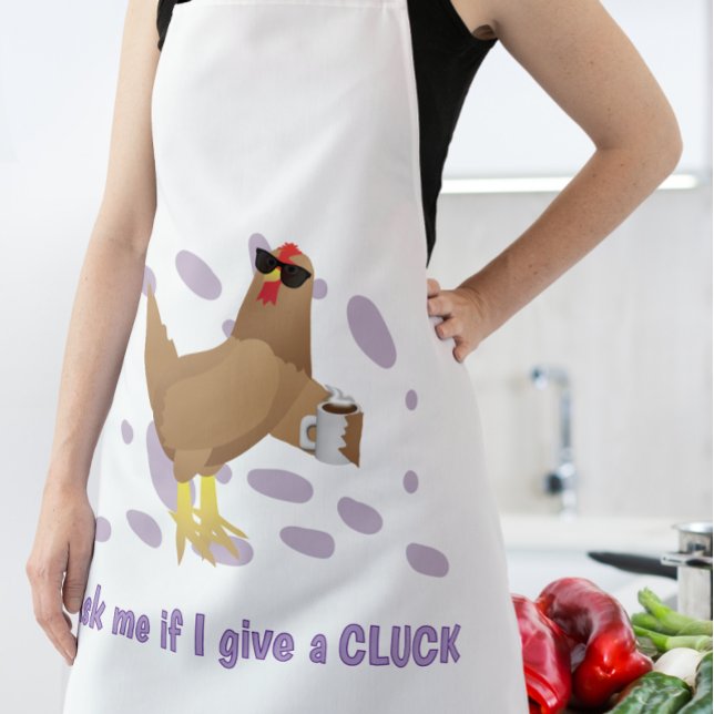 Sarkastisches Huhn – Frag mich, ob mir das Gackern Schürze (Von Creator hochgeladen)