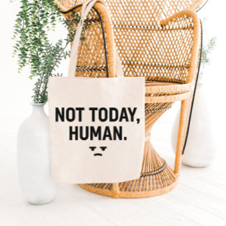 Sarkastisches minimalistisches Zitat Tote Bag Desi Tragetasche