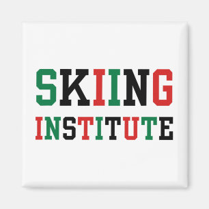 Sarkastisches Skifahrinstitut Alumni Winterkekse B Magnet