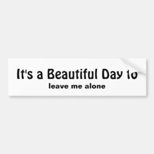 Sarkastisches Zitat für die, die wollen, allein Autoaufkleber