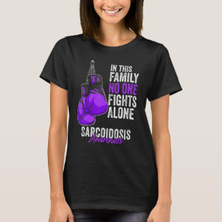 Sarkoidose-Bewusstseinsmonat Boxhandschuhe Lila R T-Shirt