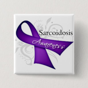 Sarkoidosis-Bewusstseins-Band Button
