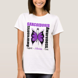 Sarkoidosis-Bewusstseins-Schmetterling T-Shirt