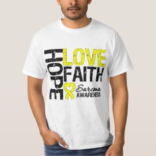 Sarkom-Hoffnungs-Liebe-Glaube T-Shirt