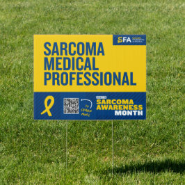 Sarkom-Medizin-Experte Gartenschild
