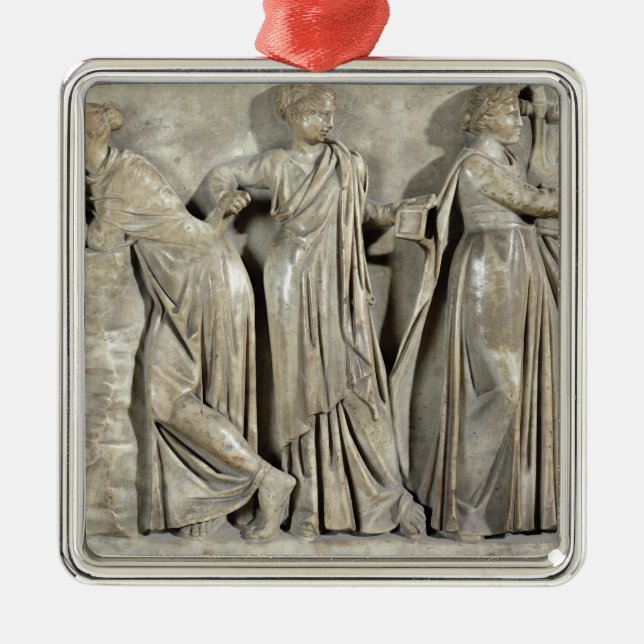 Sarkophag der Musen Ornament Aus Metall (Vorne)