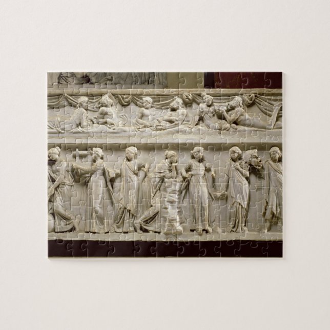 Sarkophag der Musen, römisch (Marmor) Puzzle (Horizontal)