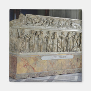 Sarkophag mit Friese der neun Musen Magnet