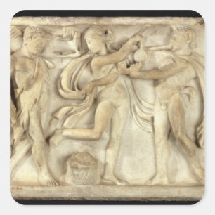 Sarkophage Quadratischer Aufkleber