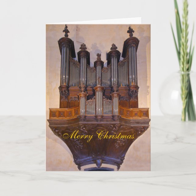 Sarlat Orgel Feiertagskarte (Vorderseite)
