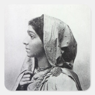 Sarojini Naidu Quadratischer Aufkleber
