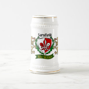 Sarsfield Irish Shield Beer Stein Bierglas