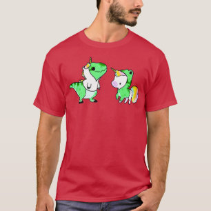 Sarus Animals Niedlich Schönes grünes Einhorn T-Shirt