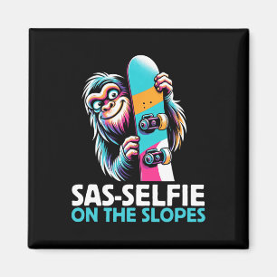 Sas-selfie auf den Pisten Snowboarden Bigfoot Snow Magnet