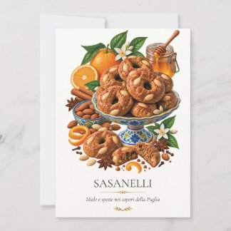 Sasanelli – Vintage italienisches Dessert Einladung