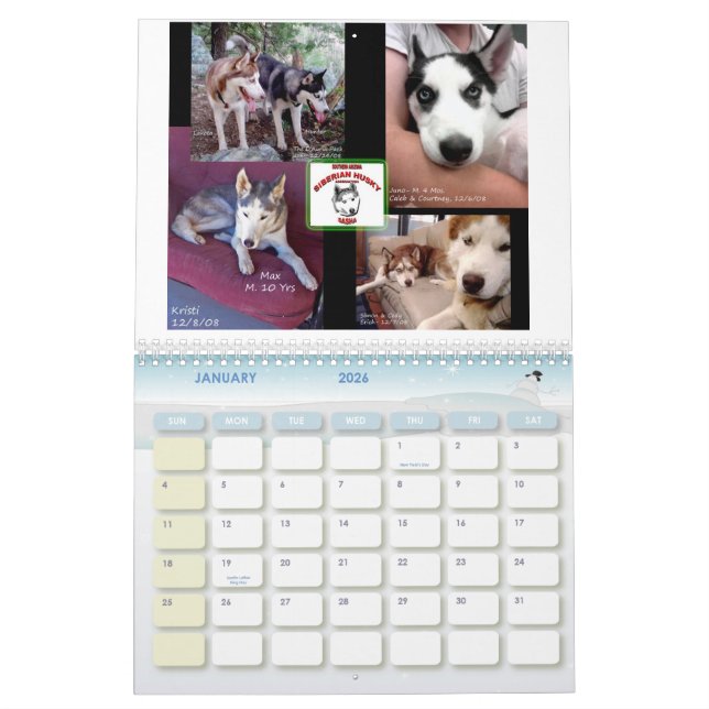 SASHA 2009 Kalender (Jan 2026)