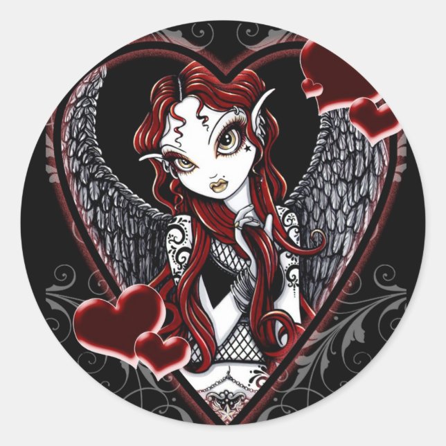 Sasha Fairy Valentine's Day Sticker (Vorderseite)