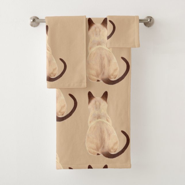 Sasha siamesische badhandtuch set (Insitu)