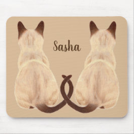 Sasha siamesische Katze, die hintere Mousepad