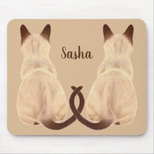 Sasha siamesische Katze, die hintere Mousepad