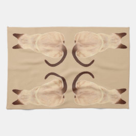 Sasha siamesische Katzen-LiebhaberKitty, der weg Geschirrtuch