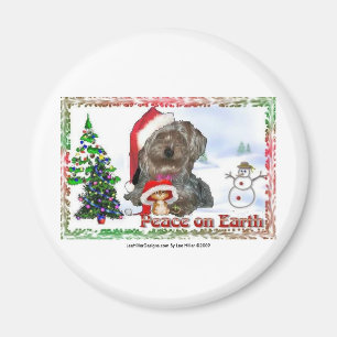 Sasha Sydney Silky Dog Mouse Holiday Geschenke Magnet