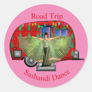 Sashandi Dance Road Trip Thunder_Cove Runder Aufkleber