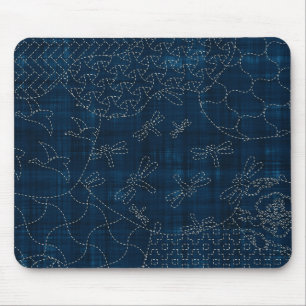 Sashiko-ähnliche Stickereinachahmung Mousepad