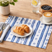 Sashiko-blaues und weißes Muster