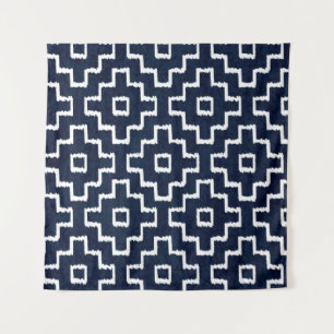 Sashiko nahtlos indigo Farbmuster mit Tradition Wandteppich