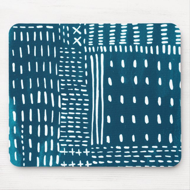Sashiko Stitches Mousepad (Vorne)