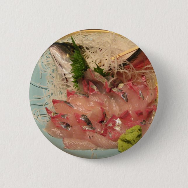 Sashimi 刺 身 ... Japanisches Essen Button (Vorderseite)