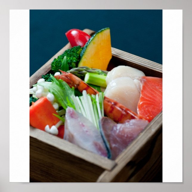 Sashimi in Japan, japanische Küche Poster (Vorne)
