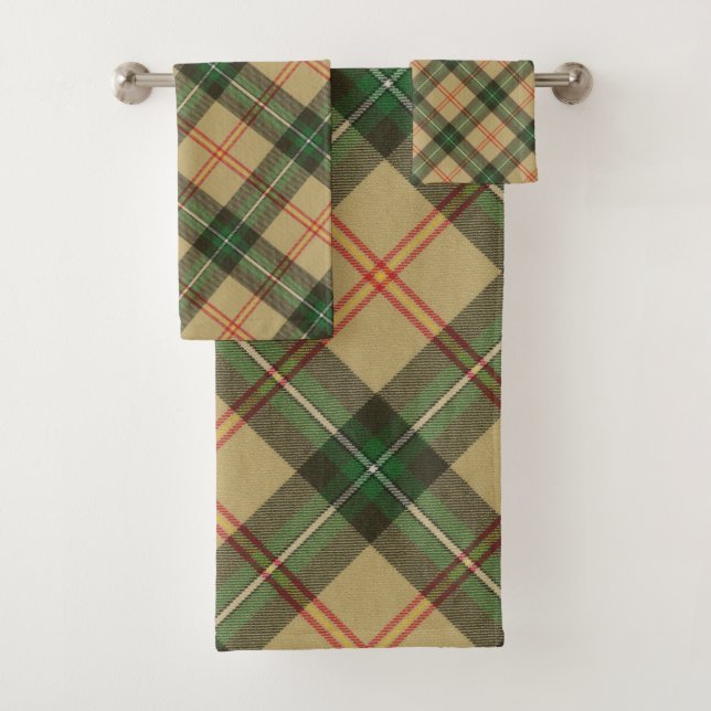 Saskatchewan Canada Provincial Tartan Badhandtuch Set (Insitu)